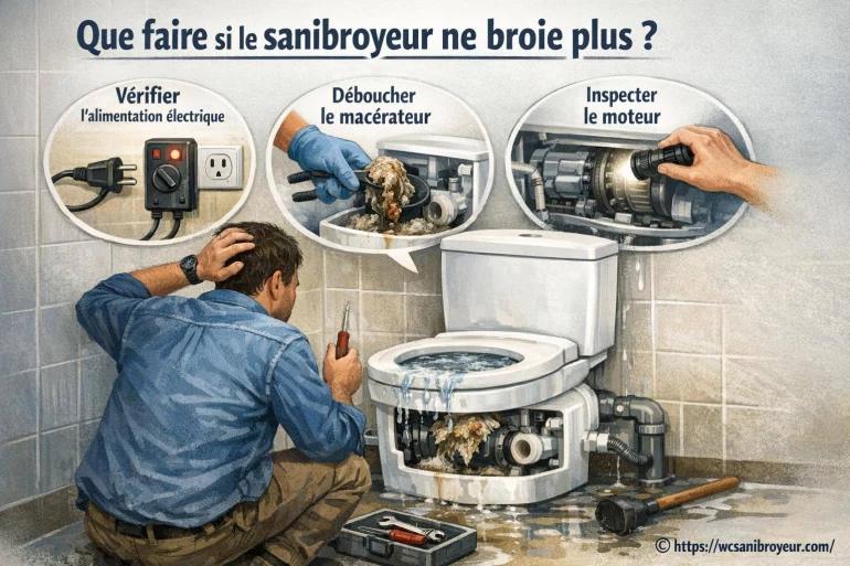 Que faire si le sanibroyeur ne broie plus ? solutions et conseils pratiques