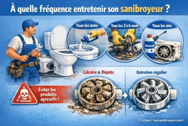 À quelle fréquence entretenir son sanibroyeur ?