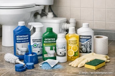Les produits recommandés pour l'entretien de votre wc sanibroyeur
