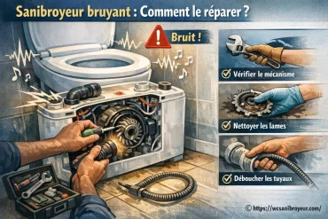 Sanibroyeur bruyant : comment identifier et réparer le problème ?