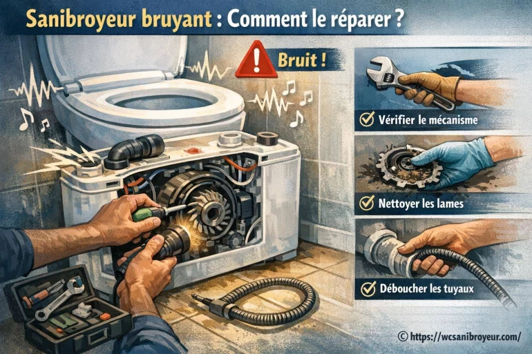 Sanibroyeur bruyant : comment identifier et réparer le problème ?