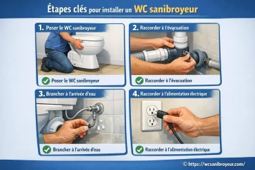 Étapes clés pour installer un wc sanibroyeur facilement chez soi