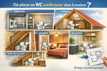 Où placer un WC sanibroyeur dans la maison ?