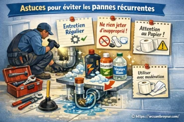 Astuces pour éviter les pannes récurrentes de wc sanibroyeur