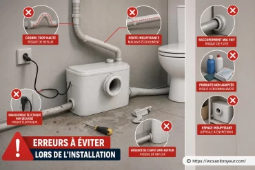 Erreurs à éviter lors de l’installation de votre WC sanibroyeur