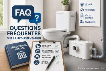Questions fréquentes sur la réglementation des wc sanibroyeur