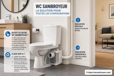 Qu’est-ce qu’un WC sanibroyeur et à quoi sert-il ?