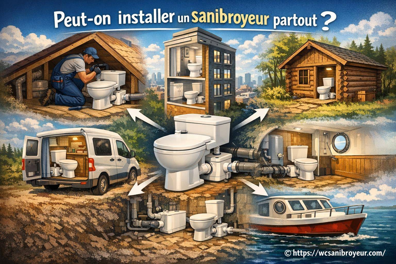 Peut-on installer un sanibroyeur partout ?