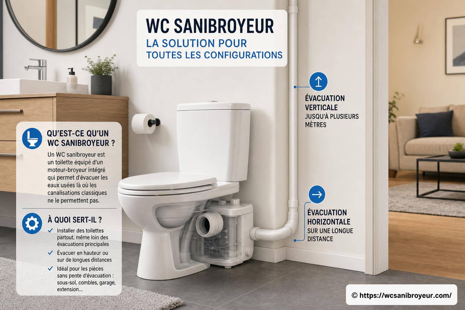 Qu’est-ce qu’un WC sanibroyeur et à quoi sert-il ?