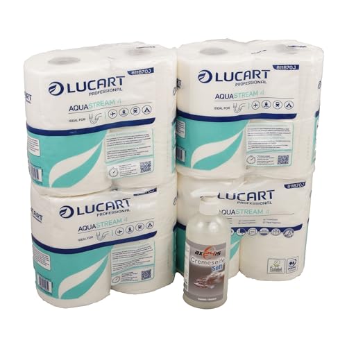 Axis Line Lot de 4 Rouleaux Papier Toilette Auto-Dissolvant 