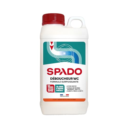 SPADO - Déboucheur WC microbilles - 2 en 1 - Dissout les mat