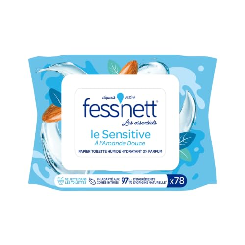 fessnett - Papier Toilette Humide - Jetable WC - Sensitive -